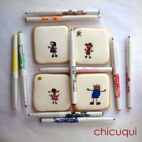galletas decoradas con niños verano playa chicuqui.com